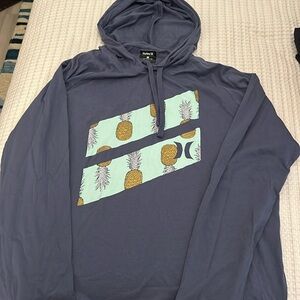 Hurley hooded long sleeved shirt.